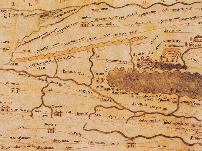 Tabula Peutingeriana | © F. Gangl, OÖ. Landesmuseen