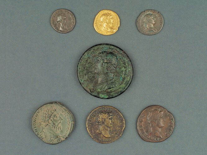 Fundmünzen des 2. Jahrhunderts | © A. Bruckböck, Oö. Landesmuseen