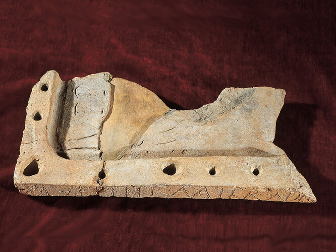 Gebrannte Tonplatte | © F. Gangl, OÖ. Landesmuseen