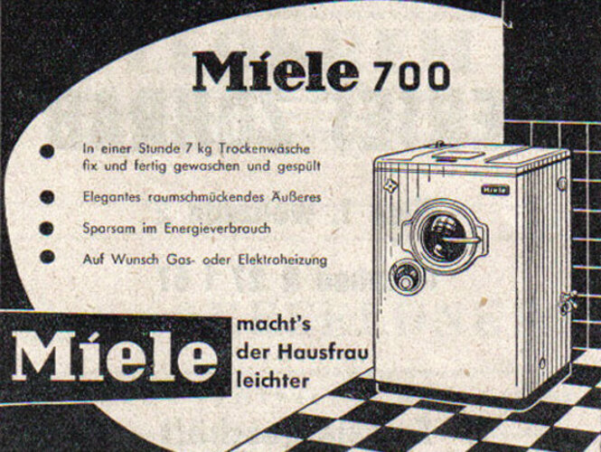 "Miele machts der Hausfrau leichter"