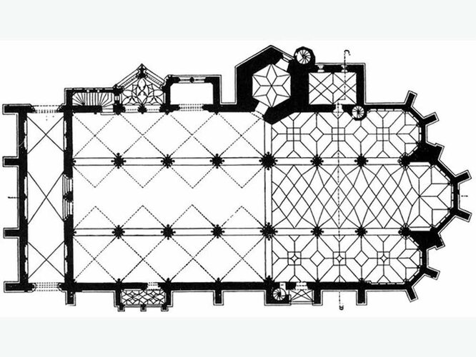 Stadtpfarrkirche Steyr Grundriss