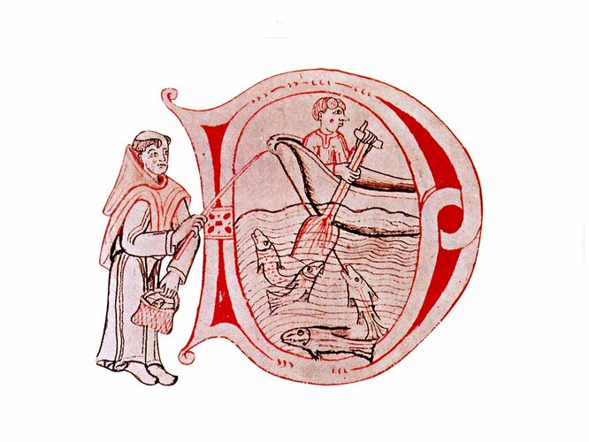 Mönche beim Fischen | © Stift Heiligenkreuz im Wienerwald