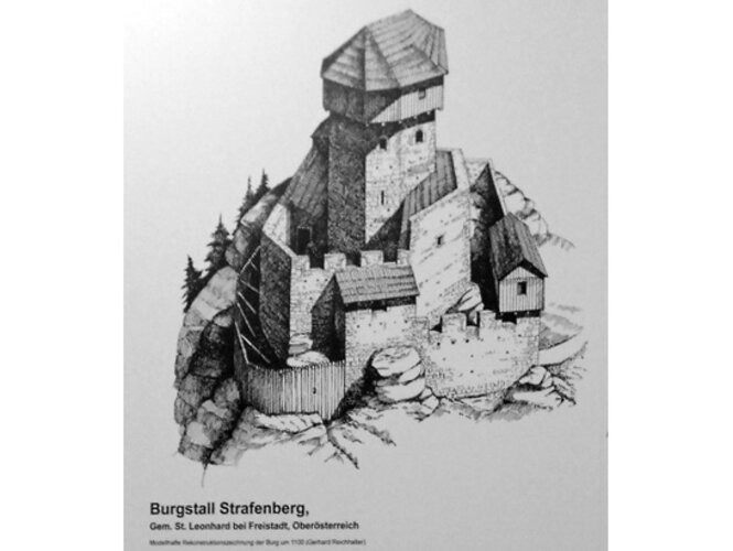 Burgstall Strafenberg | © OÖ. Burgenmuseum Reichenstein, Manfred Hainzl