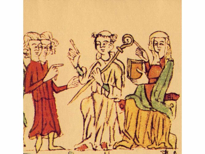 Abt und Äbtissin