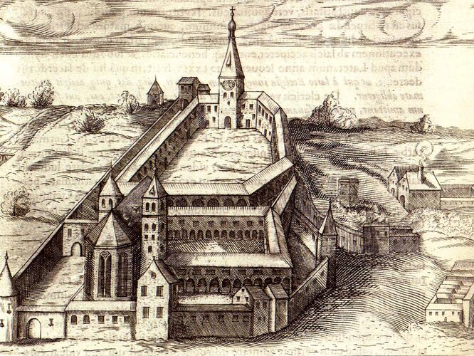 Stift Lambach | © Benediktinerstift Lambach, Grafische Sammlung