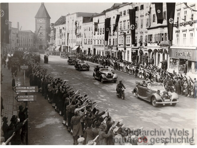 Hermann Göring in Wels | © Archiv der Stadt Wels / Willi Jungmeier