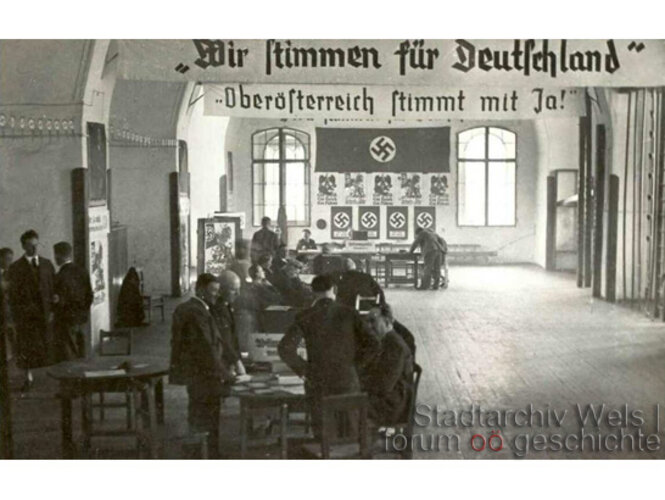 Wahllokal für die Volksabstimmung | © Stadtarchiv Wels