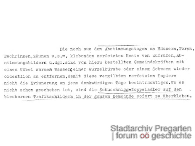 Bescheid Bezirkshauptmannschaft Freistadt | © Stadtarchiv Pregarten