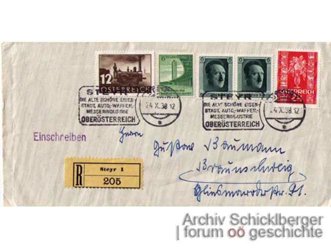 Doppelte Frankierung | © Archiv Schicklberger, Eibelstadt