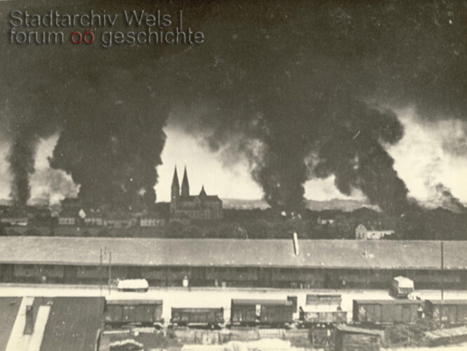 Bombenangriffe auf Wels | © Stadtarchiv Wels