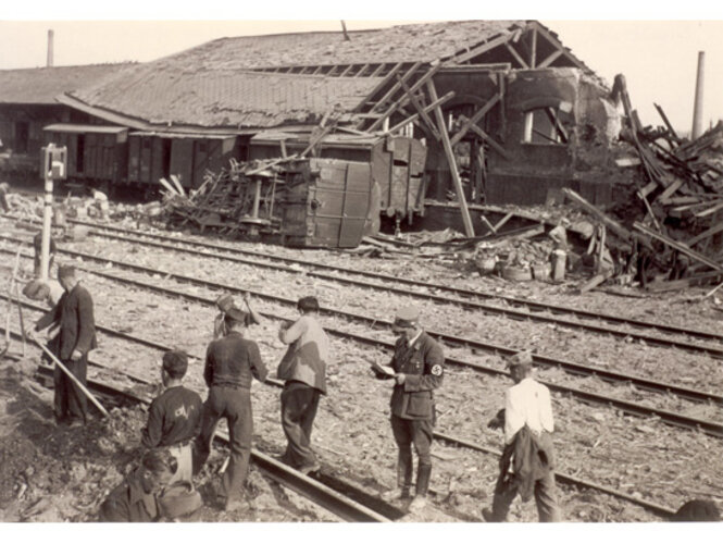 Bombenangriff auf Wels September 1944 | © Stadtarchiv Wels