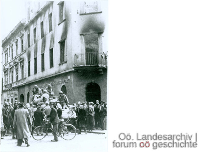 Einmarsch der Amerikaner in Linz | © Oö. Landesarchiv