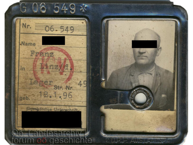 Werksausweis Reichswerke Hermann Göring | © Oö. Landesarchiv