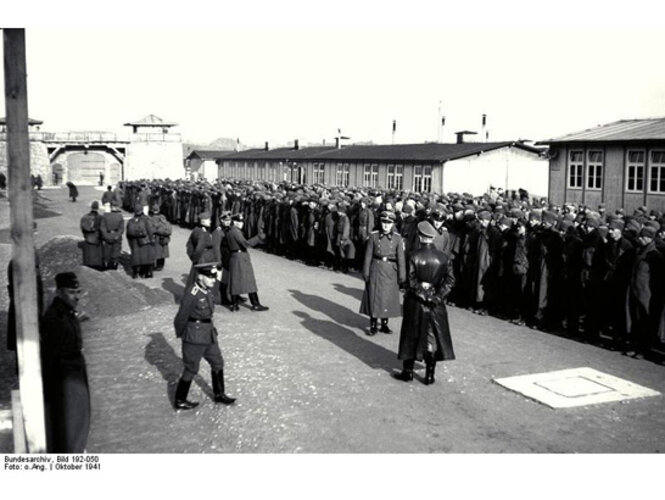 Sowjetische Kriegsgefangene im Konzentrationslager Mauthausen | © Bundesarchiv, Bild 192-050 / CC-BY-SA