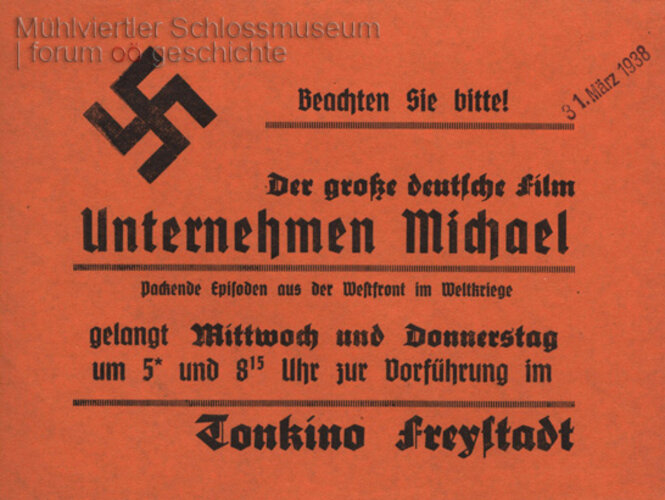Filmplakat Tonkino Freistadt | © Mühlviertler Schlossmuseum
