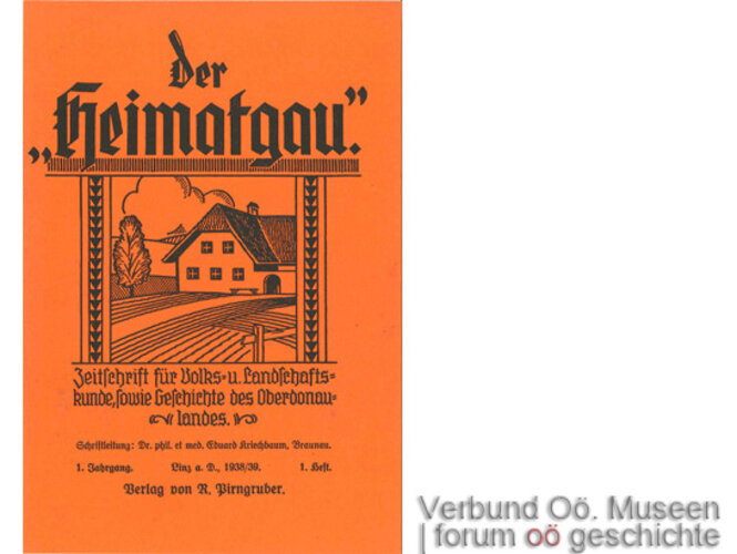 Der "Heimatgau", Jg. 1, 1938, Titelblatt