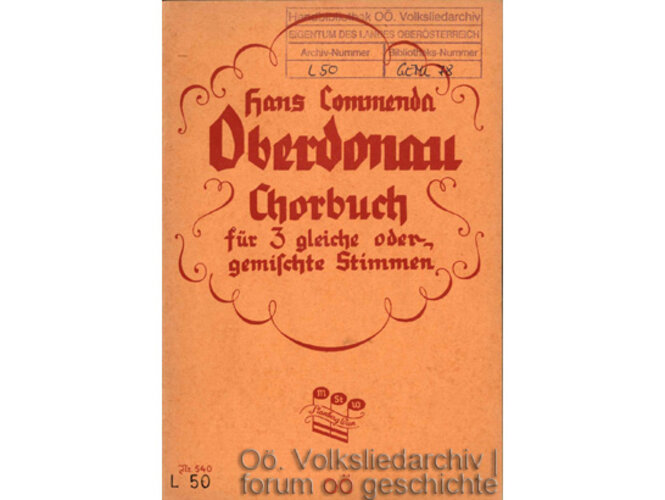 Oberdonau Chorbuch | © OÖ. Volksliedarchiv