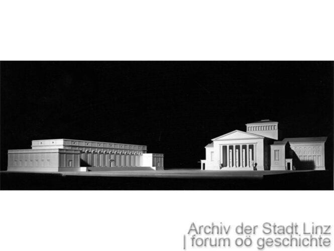 Modell Opernplatz und Kunstmuseum