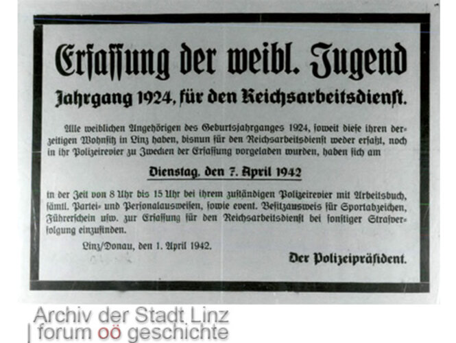 RAD für die weibliche Jugend