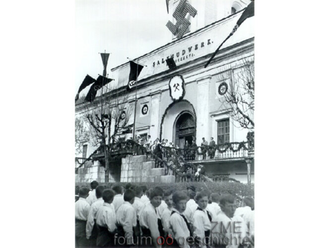 NS-Kundgebung bei der Saline Ebensee | © Zeitgeschichte Museum Ebensee/Zakarias