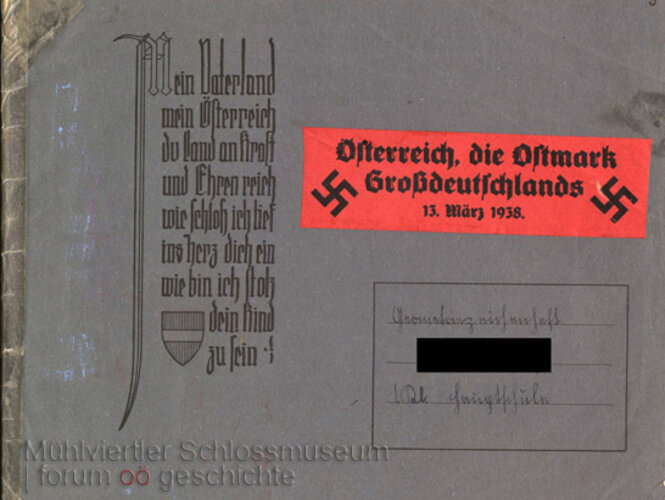 Schulheft 1938 | © Mühlviertler Schlosmuseum