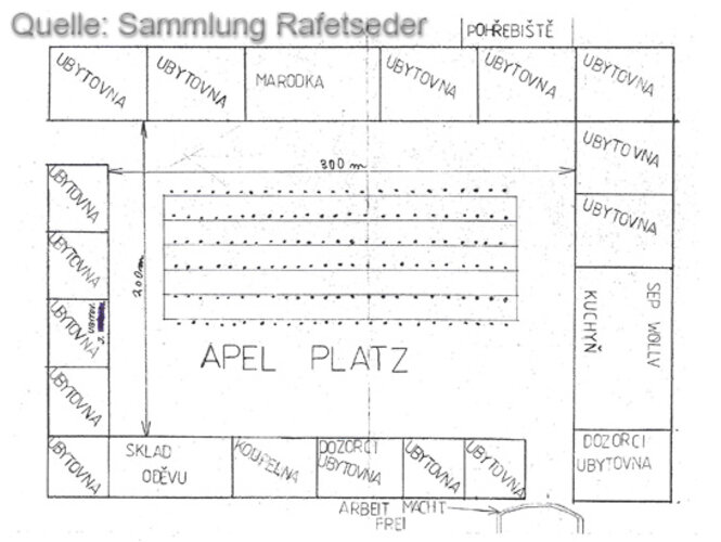 Plan des Arbeitserziehungslagers Schörgenhub