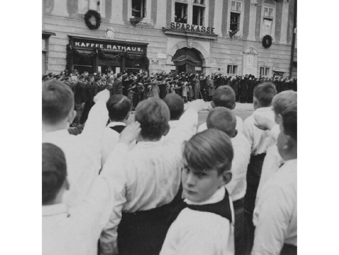 NS-Kundgebung in Freistadt | © Mühlviertler Schlossmuseum