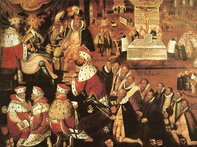 Überreichung der "Confessio Augustana"