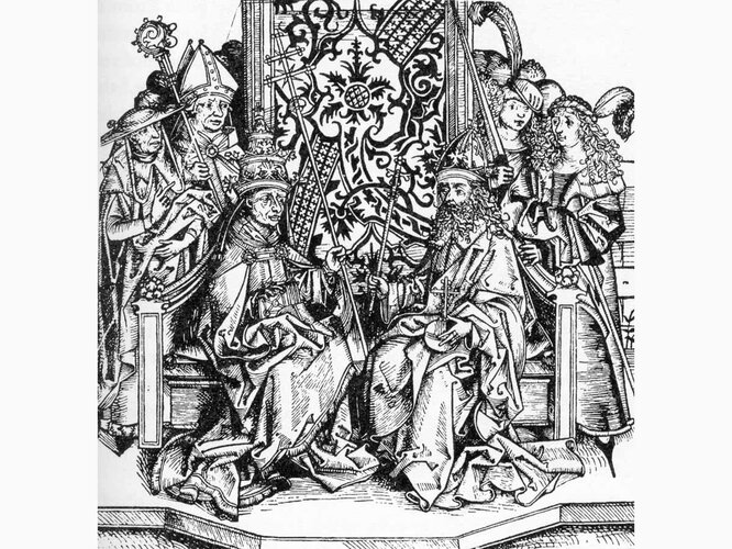 Pius II. und Friedrich III. | © Public Domain