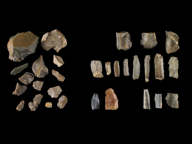 Silexgeräte aus dem Neolithikum