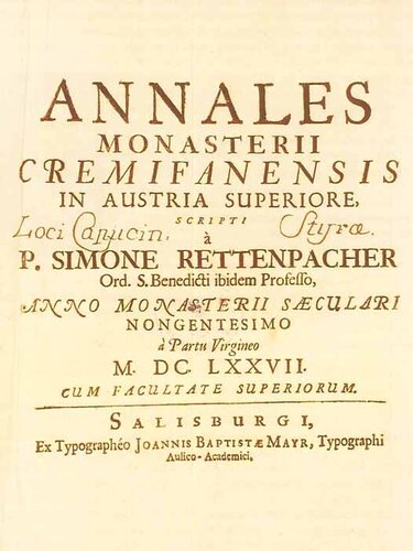 Rettenpacher Annales | © Oberösterreichisches Landesarchiv