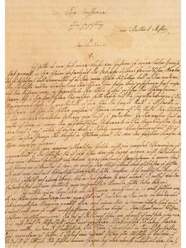 Manuskriptseite Nachsommer | © StifterHaus