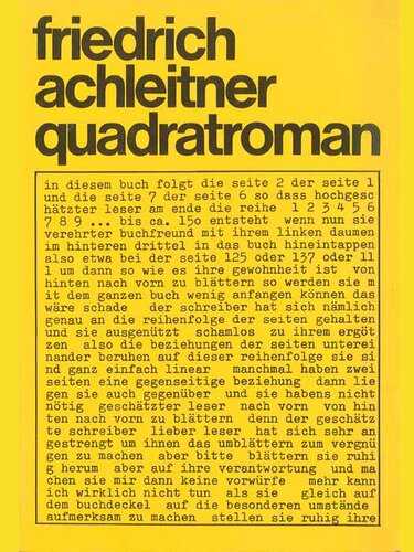 quadratroman | © StifterHaus