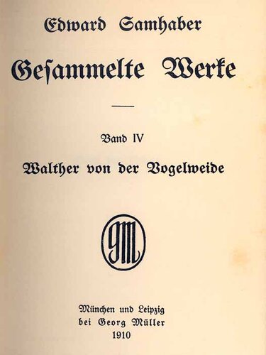 Walther von der Vogelweide | © StifterHaus