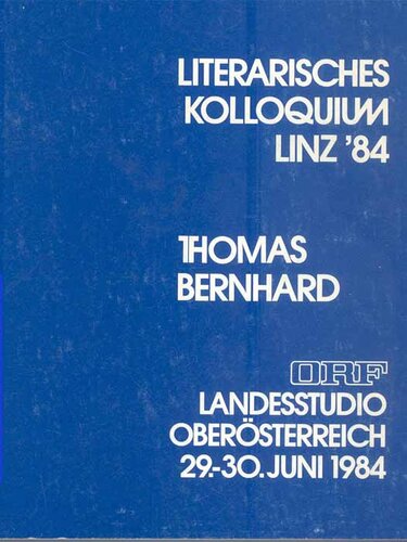 Bernhard-Kolloquium | © StifterHaus