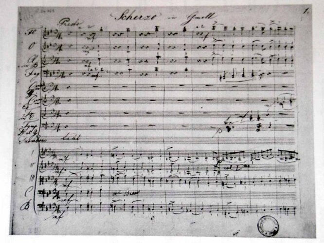 Bruckner Partitur | © Österreichische Akademie der Wissenschaften, Kommission für Musikforschung, Brucknerarchiv und -bibliothek