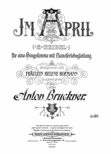Bruckner "Im April" | © Österreichische Akademie der Wissenschaften,