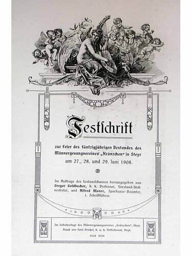 Festschrift "Kränzchen" | © Österreichische Akademie der Wissenschaften, Kommission für Musikforschung, Brucknerarchiv und -bibliothek