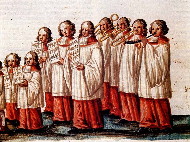 Ranshofener Stiftsmusik | © OÖ. Landesmuseen, Grafische Sammlung