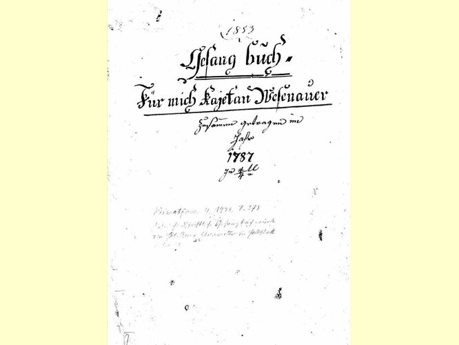 Wesenauer Handschrift | © OÖ. Volksliedwerk