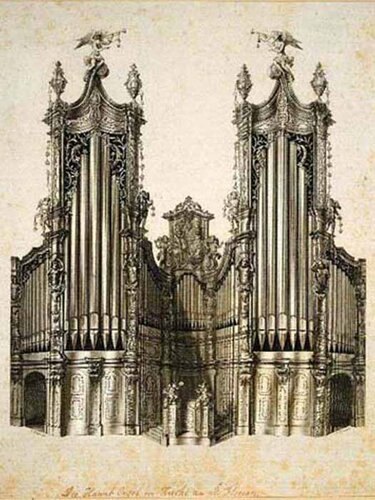 Orgel Stiftskirche St. Florian | © OÖ. Landesmuseen, Grafische Sammlung