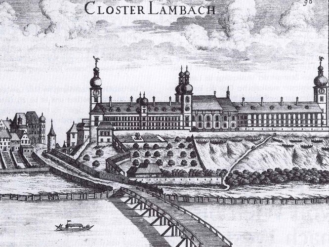 Stift Lambach | © Benediktinerstift Lambach, Grafische Sammlung