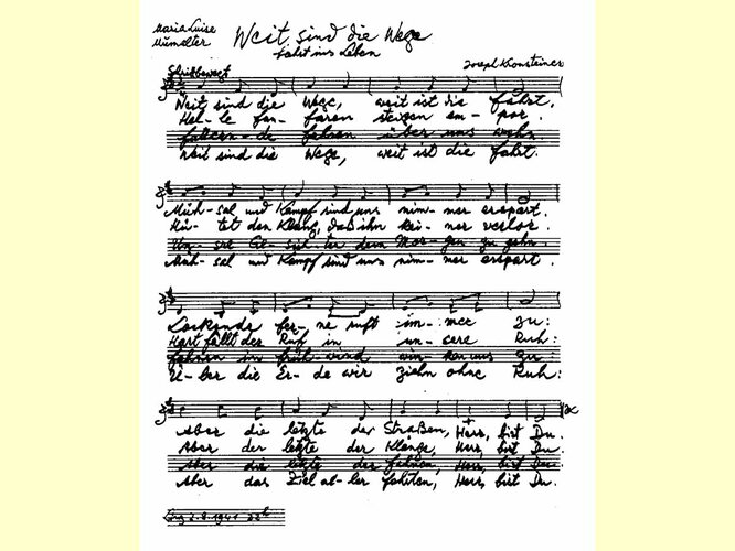 „Weit sind die Wege“ | © Diözesanarchiv Linz