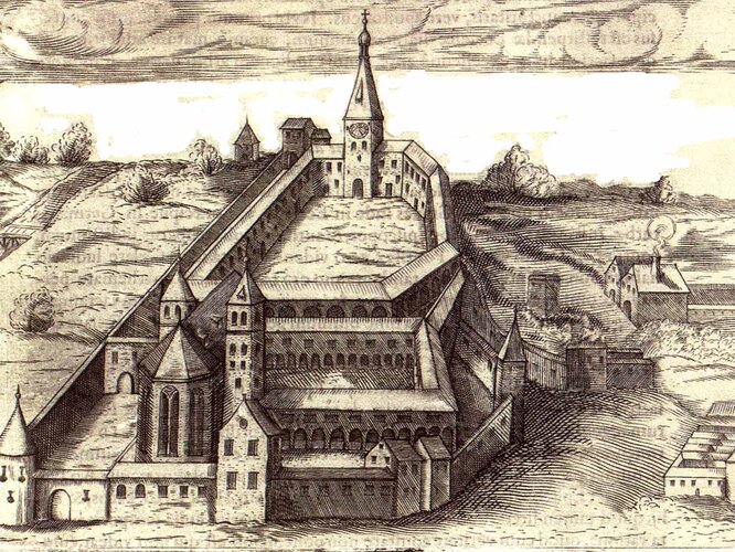 Stift Lambach | © Benediktinerstift Lambach, Grafische Sammlung