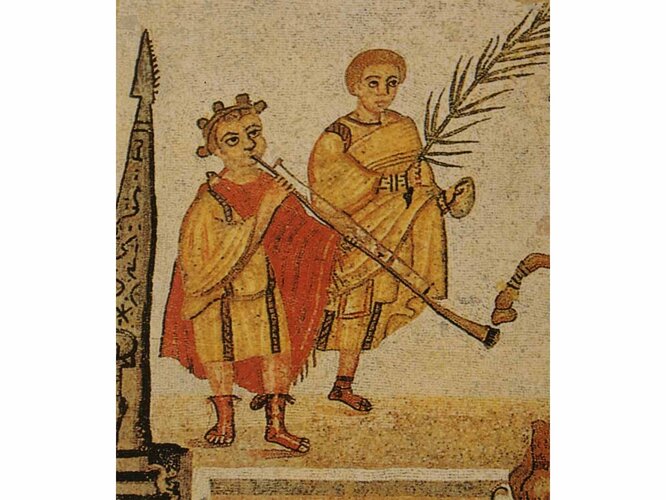 Tubabläser im Circus | © Universität Innsbruck, Institut für Archäologien