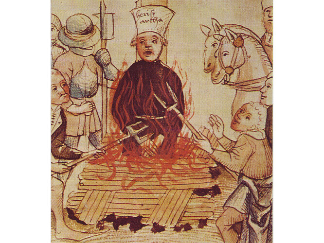 Verbrennung des Jan Hus | © Foto: Diözesanarchiv Linz