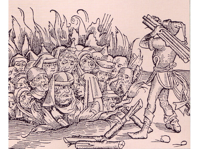 Verbrennung von Juden | © Foto: Diözesanarchiv Linz