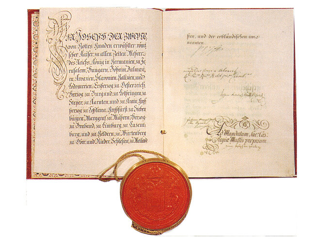 Urkunde für das Bistum Linz
