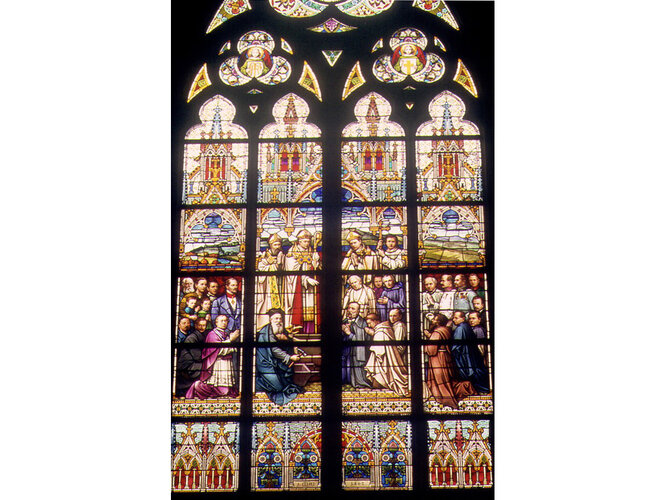 Fenster im Neuen Dom | © Diözesanarchiv Linz