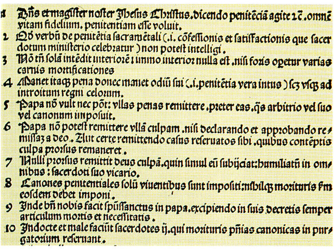 Martin Luthers Thesen | © Foto: Diözesanarchiv Linz